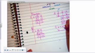 One Step Equations Notes Algebra Yarbrough