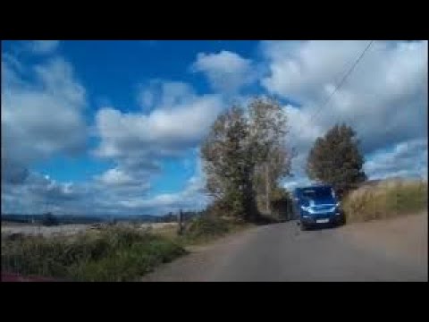 Road Trip Drive With Bagpipes Music On History Visit To Kinkell Bridge Perthshire Scotland