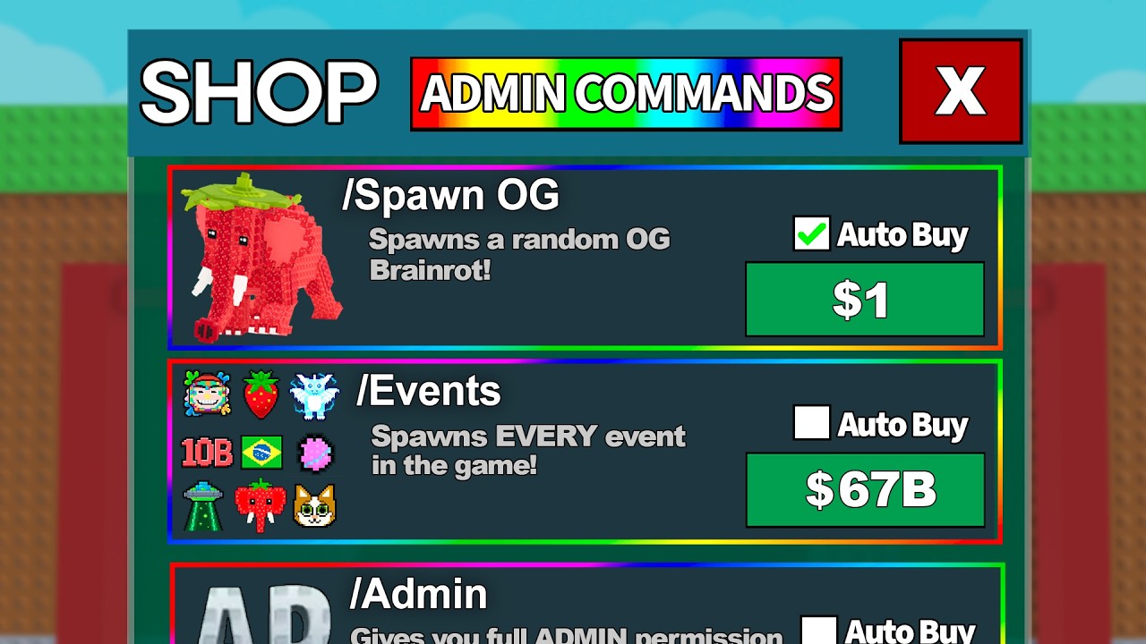 Starting Over But You Can Unlock ADMIN Commands!