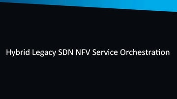 SDN NFV Service Orchestration