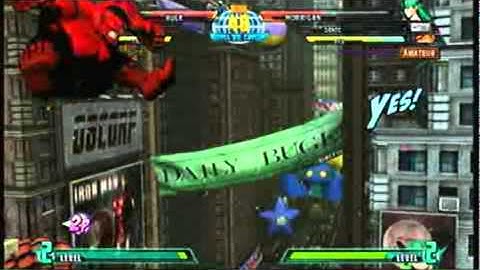 Marvel Vs Capcom 3 Xbox Live Player Match vs wolfman261909