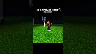 Mjolnir Build Hack 🔨 #minecraftbuilds #minecraftshorts #minecraft #shorts #viral
