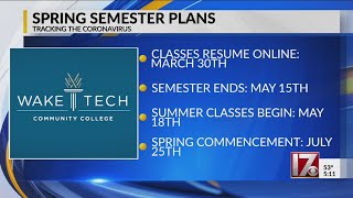 Wake Tech spring semester plans