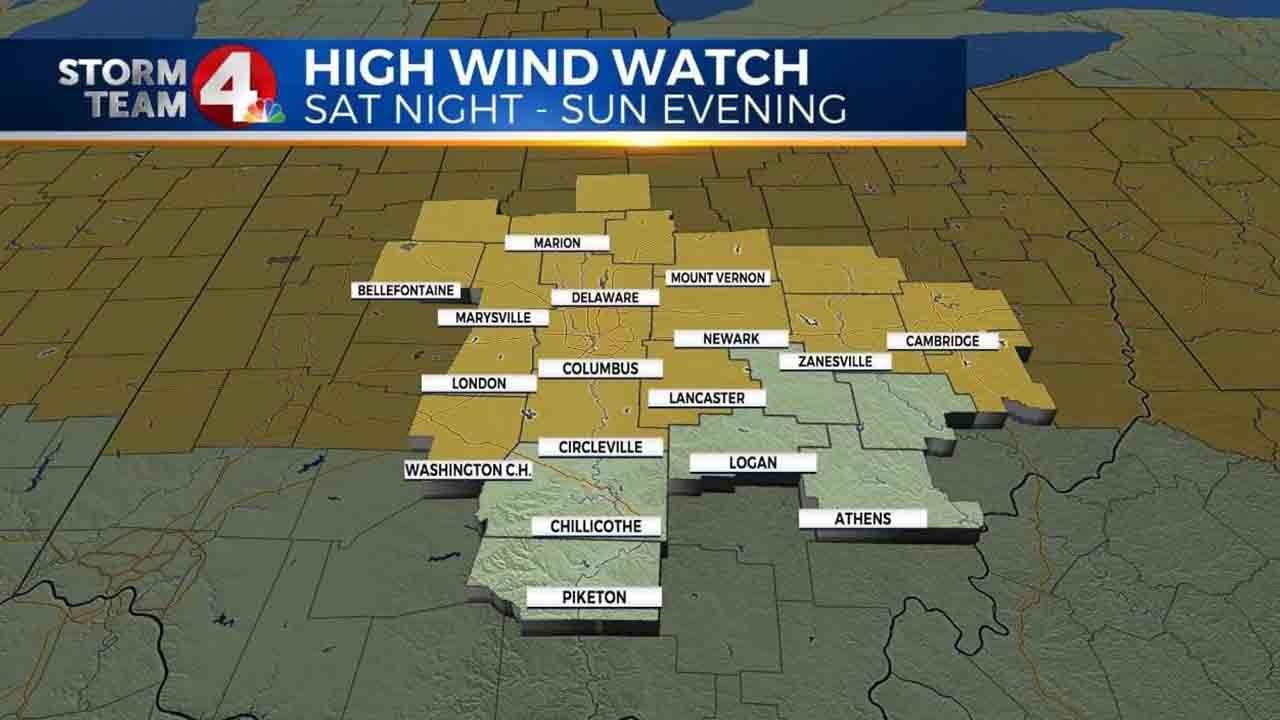 Rain, damaging wind gusts up to 60 mph expected Saturday night, Sunday ...
