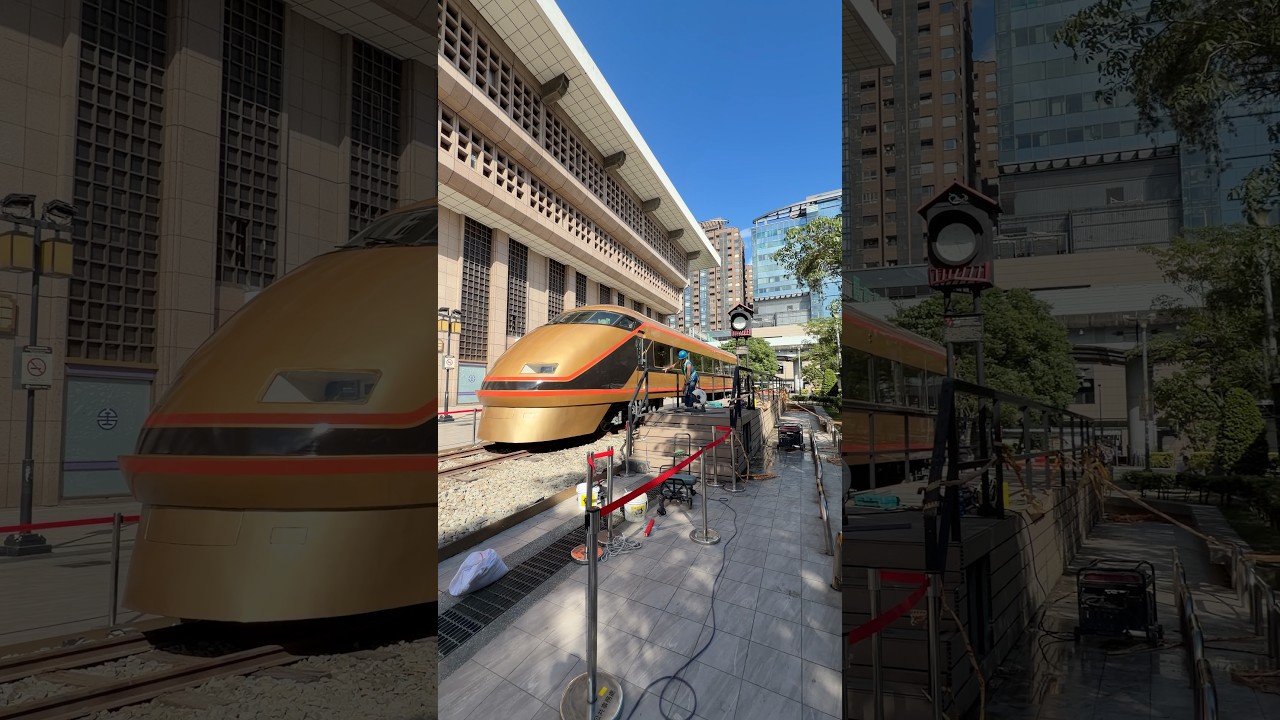 2025.12.2台灣鐵路 東武鐵道友好協定 締結 10 週年 東武鐵道贈送一輛100系特急列車「日光詣SPACIA(スペーシア)」 運抵 台鐵 台北車站東三門側 吊掛作業生日 縮圖