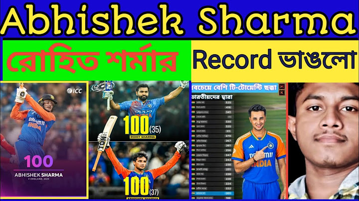 India vs England: Abhishek Sharma scored Record century !! Abhishek Sharma vs Rohit Sharma !!