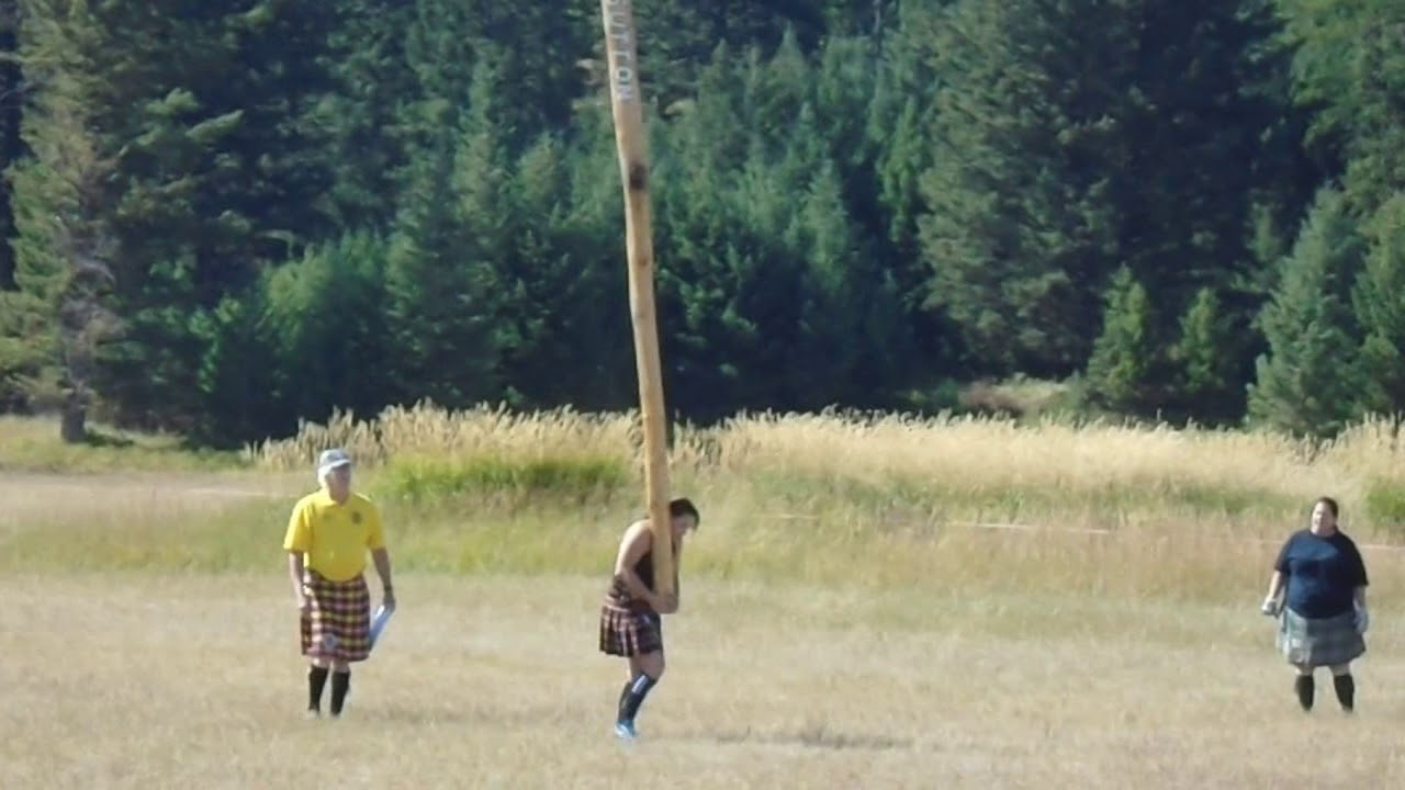 Women's Caber Toss 1 YouTube