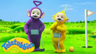 Teletubbies  Tinky Winky And Laa Laa Play Crazy Golf Outdoor Games For Kids   Episodes