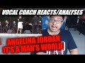 Vocal Coach REACTS/in-depth analyes to Angelina Jordan -  It's a Man's World