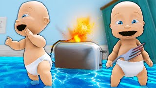Babies Make EXPLOSIVE Trap with a Toaster - Who's Your Daddy 2
