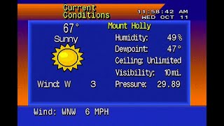 Live Weather Information - Mount Holly, New Jersey NJ - (Star 4000)