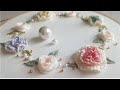 [프랑스자수] 꽃자수 리스 Flower embroidery wreath