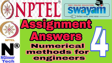 Numerical methods for engineer || week 4 || Nptel ||26 August 2021