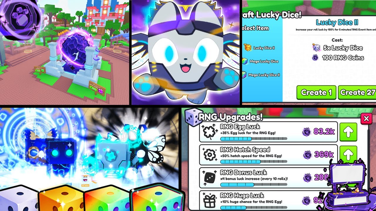 NOWY RNG UPDATE! WYDROPIŁEM 3 HUGE PETY, NOWE KOSTKI, NOWE UPGRADE i ...