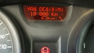 برمجة مؤشر شعار زيت رنو ميكان 2 How to reset the oil life service for Renault Megane 2