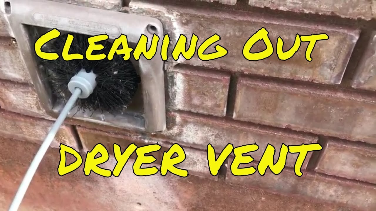 Easy Way To Clean Cleaning The Outside Dryer Vent While Dryer Is On