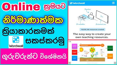 Wordwall Sinhala | how to create online activities for students | How to use Wordwall Sinhala