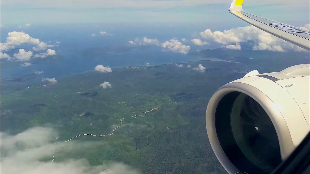 Cebu Pacific A321neo Approach and Landing at Puerto Princesa International Airport