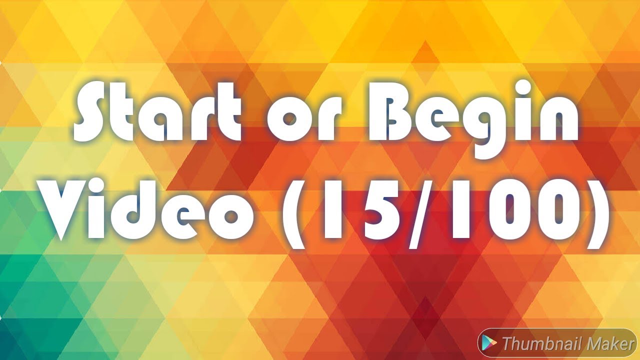 Start or Begin (Video 15/100) vectorenglishclasses english grammar