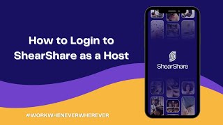 ShearShare App Explained How Hosts Can Login to The App screenshot 5