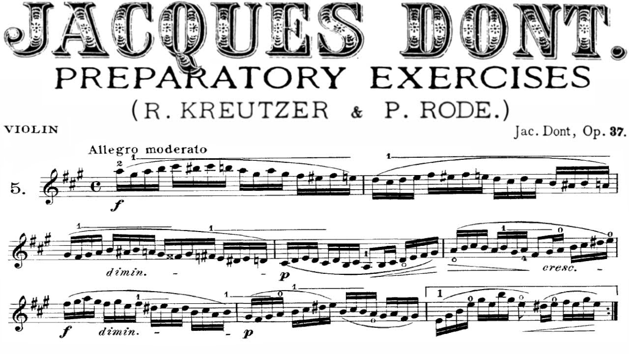 Dont Jakob - Violín Exercise no. 5 | Piano Accompanist for Beginner
