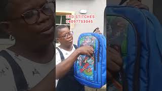 Cartoon characters school Bag #schoolbag #bag #erdstitches #backpack