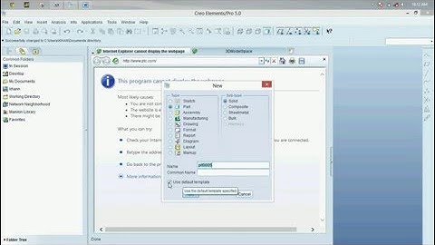 Basics of Pro Engineer or Creo Elements/ Pro 5.0 Tutorials lecture 1