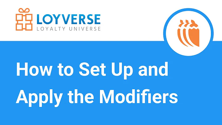 How to Set Up and Apply the Modifiers