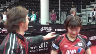 女子シングルス2回戦 加藤美優 vs ゴ エイラン 第5ゲーム