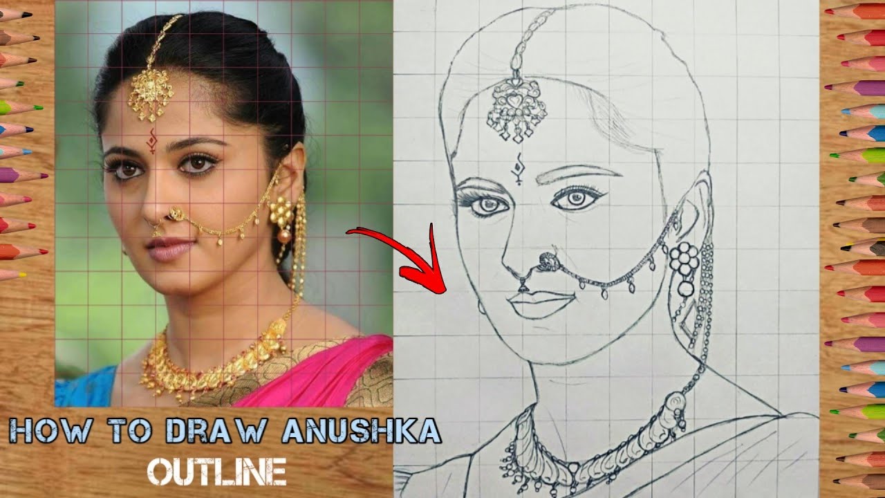 Anushka Shetty pencil drawing  Beautiful girl drawing  video Dailymotion