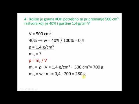 Kvantitativni sastav rastvora 1.razred