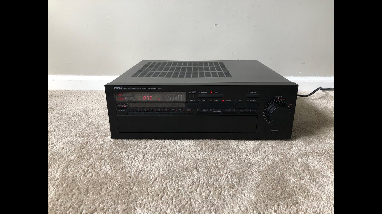 Yamaha R-8 Home Stereo Audio AM FM Receiver - YouTube