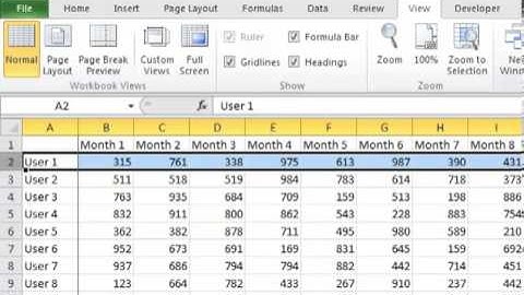 Excel 2010 Quick Tip: How to Freeze Panes