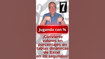 ¡Convierte valores en porcentajes en tablas dinámicas de Excel en 30 segundos! 💡