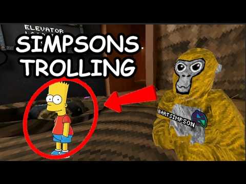 I Trolled Gorilla Tag Players as THE SIMPSONS