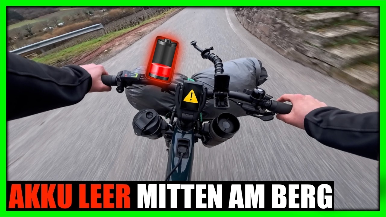 Akku leer am Berg des Nahe-Radwegs – und jetzt? 🪫😆