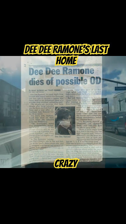 THE LAST HOME OF DEE DEE RAMONE