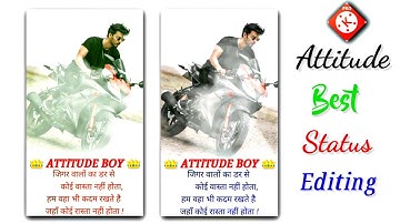 How To Virul Status Video Editing Attitude WhatsApp Status Editing Full Screen // Kinemaster video