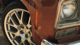 How to put 5th Gen Camaro wheels on a C-10 pickup " Time-lapse "