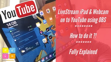 Livestream iPad screen & Webcam to YouTube with OBS - iPad & MacBook Pro - Online Classes Explained