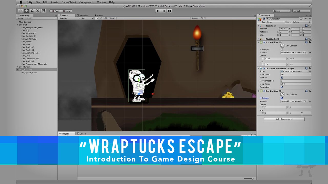 WTE 12 - Using Triggers To Ground Your Character In Unity - YouTube