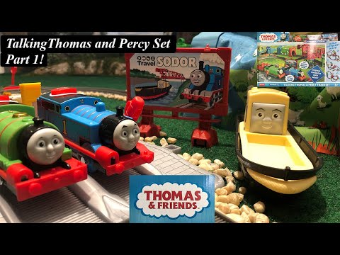 Thomas and Friends Toy Train Set-Motorized Talking Thomas and Percy Set!