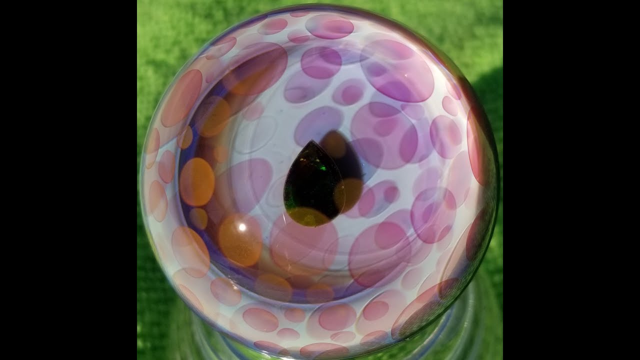 'Dino Egg' Glass Art Marble by Mike Gong