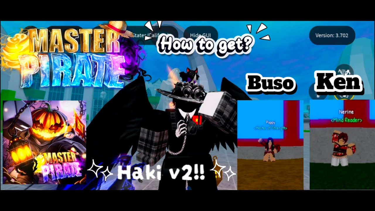 Master Pirate | how to get Buso haki v2 + Ken haki v2 in master pirate upd 3.7