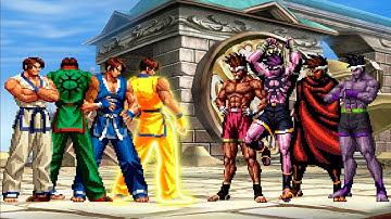 [KOF Mugen] Kim Kaphwan Team vs Joe Higashi Team