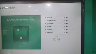 Turning In Half Dollars At Coinstar Machine No Fees