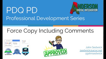 Force Copy Including Comments