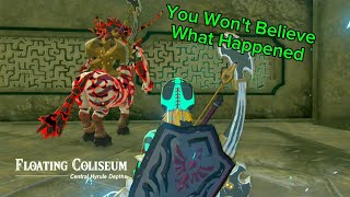 I Placed A Travel Medallion Behind a Lynel - Floating Coliseum Tears Of The Kingdom