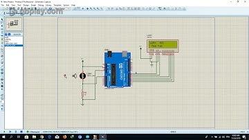 LDR sensor programmed with arduino Proteus(capteur de lumière)