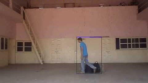 Unattended luggage detection using object tracking.